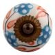 Orange Leaf Flower Ceramic Cabinet Knob Online